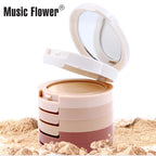 MusicFlower Ins5 In 1 Concealer Powder Makeup Powder