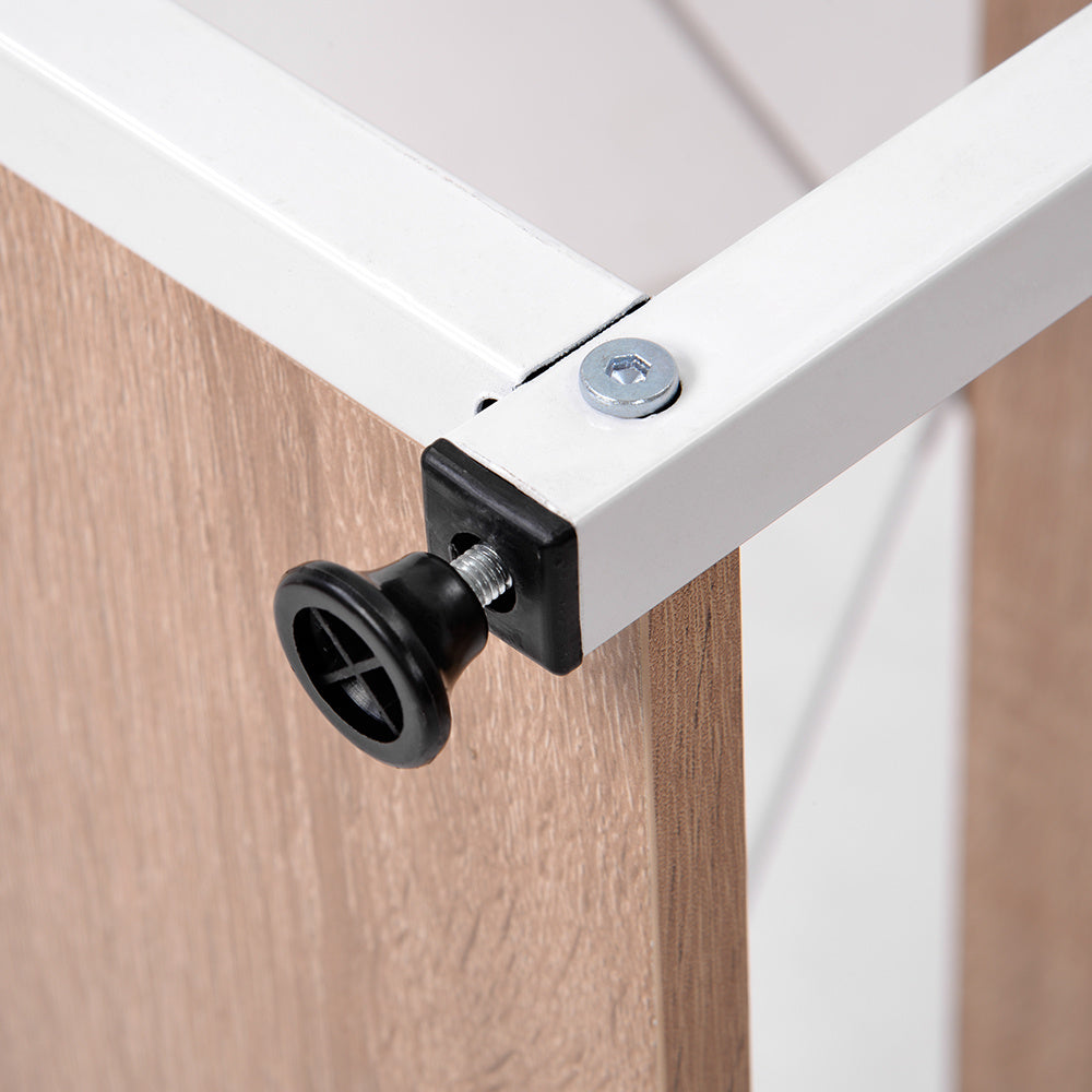 【ブラック】パソコンデスク L字　120cm　2段ラック付 デスク木製 ミシン台 書斎机  勉強机