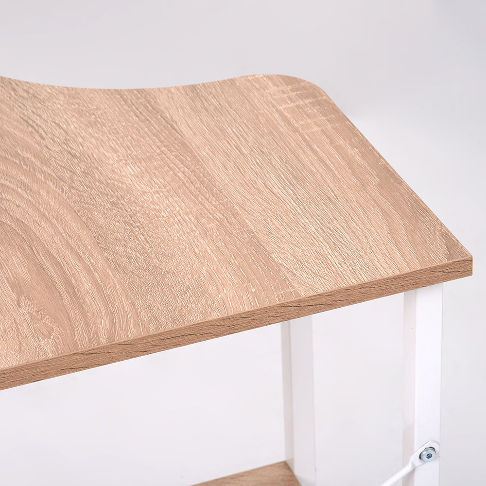 【ブラック】パソコンデスク L字　120cm　2段ラック付 デスク木製 ミシン台 書斎机  勉強机