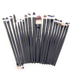 20 Black Long-stem Make up Brushes