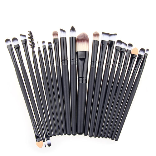 20 Black Long-stem Make up Brushes
