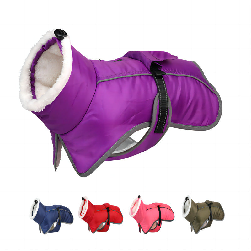 New Pet Clothes Autumn And Winter Warm Waterproof And Cold-Proof Clothing Pet Dog Cotton Clothes Dog Supplies